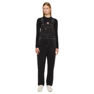 гащеризон,дамски,гащеризони,dickies,classic,denim,jumpsuit,black