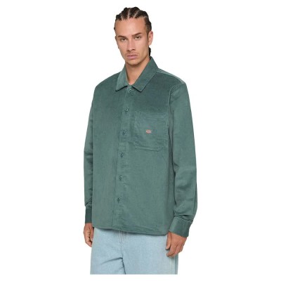 риза,с,дълъг,ръкав,мъжки,ризи,dickies,corduroy,long,sleeve,shirt,lincoln,green,(green)
