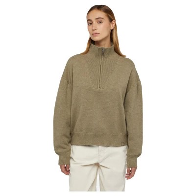 блуза,дамски,пуловери,дамски,плетени,дрехи,dickies,east,helena,half,zip,sweater,green,(imperial,green)