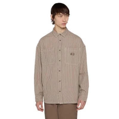 риза,с,дълъг,ръкав,мъжки,ризи,dickies,hickory,long,sleeve,shirt,beige