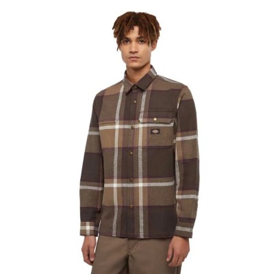 риза,с,дълъг,ръкав,мъжки,ризи,dickies,nimmons,long,sleeve,shirt,brown
