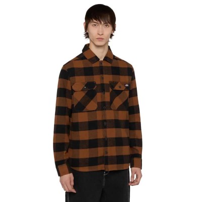 риза,с,дълъг,ръкав,мъжки,ризи,dickies,sacramento,long,sleeve,shirt,brown