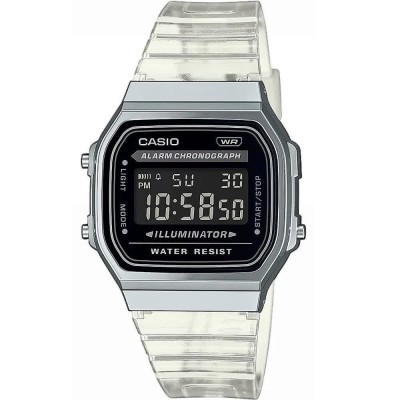 часовник,часовници,casio,a168xes,1bef,woman,watch,silver,(transparent,black)