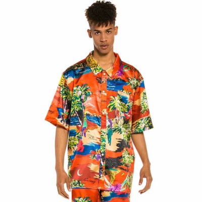 риза,с,къс,ръкав,мъжки,ризи,grimey,ocean,gateways,button,up,short,sleeve,shirt,multicolor