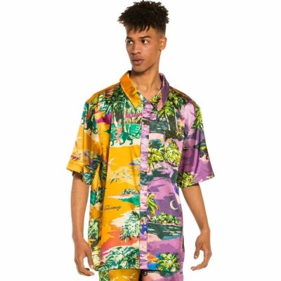 риза,с,къс,ръкав,мъжки,ризи,grimey,ocean,gateways,short,sleeve,shirt,multicolor