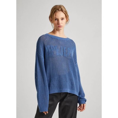 блуза,дамски,пуловери,дамски,плетени,дрехи,pepe,jeans,gisele,sweater,sea,blue,(blue)