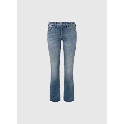 дамски,панталони,pepe,jeans,pl204594,bootcut,slim,fit,jeans,blue