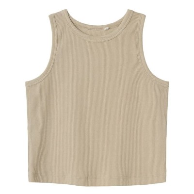 тениска,детски,тениски,name,it,nakal,crop,sleeveless,t,shirt,pure,cashmere,(beige)