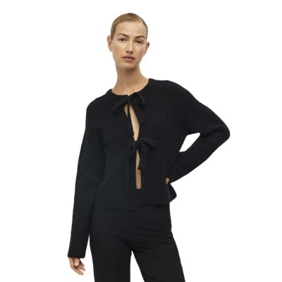 жилетка,дамски,пуловери,дамски,плетени,дрехи,object,parvi,130,cardigan,black,detail,melange,(black)