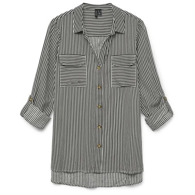 риза,с,дълъг,ръкав,дамски,блузи,дамски,ризи,vero,moda,bumpy,new,long,sleeve,shirt,grey,(chocolate,torte,stripes,snow,white)