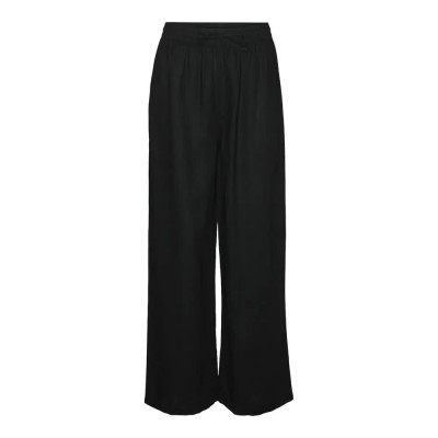 панталони,дамски,панталони,vero,moda,linn,pants,black