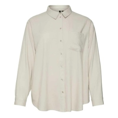 риза,с,дълъг,ръкав,дамски,блузи,дамски,ризи,vero,moda,curve,mymilo,long,sleeve,shirt,silver,lining,(beige)