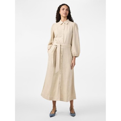 рокля,дамски,поли,и,рокли,yas,flaxy,long,sleeve,long,dress