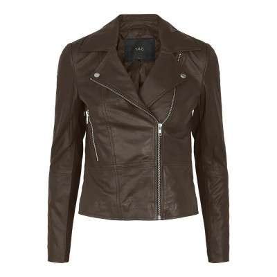 яке,дамски,якета,и,палта,yas,sophie,leather,jacket,brown,(chicory,coffee)
