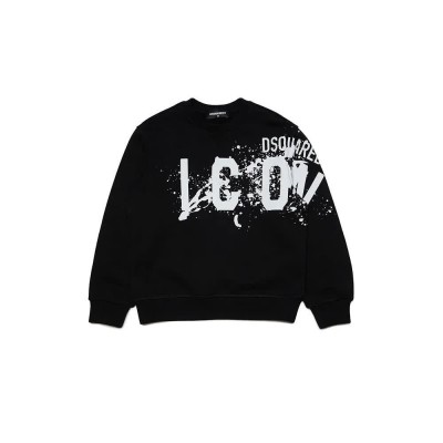 детска,блуза,детски,блузи,dsquared2,kids,relax,icon,sweatshirt,black,(black)
