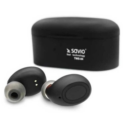 слушалки,слушалки,savio,tws,04,wireless,earphones,black,(black)