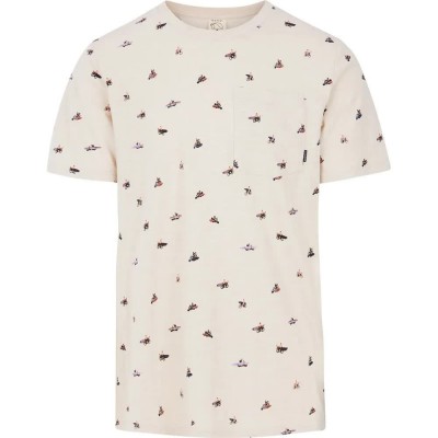 тениска,мъжки,тениски,protest,charel,short,sleeve,t,shirt,beige,(off,white)