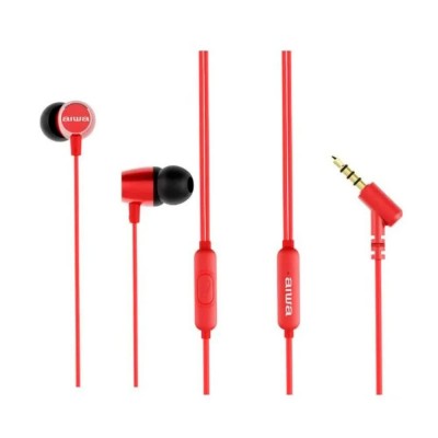 слушалки,слушалки,aiwa,estm,30rd,earphones,red