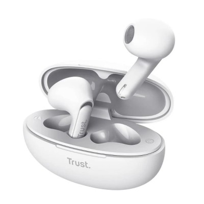 слушалки,слушалки,trust,25173,tws,wireless,earphones,white,(white)