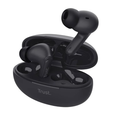 слушалки,слушалки,trust,25296,tws,wireless,earphones,black,(black)
