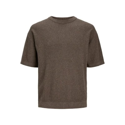 блуза,мъжки,пуловери,jack,&,jones,bastian,sweater,falcon,detail,melange,(brown)
