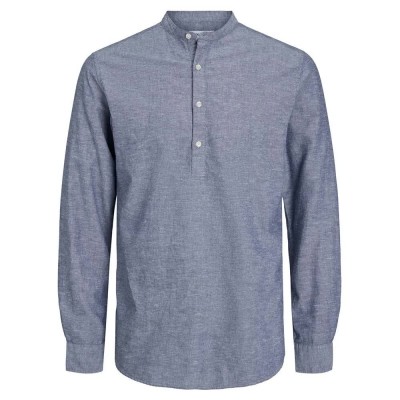 риза,с,дълъг,ръкав,мъжки,ризи,jack,&,jones,blend,long,sleeve,shirt,grey,(faded,denim)