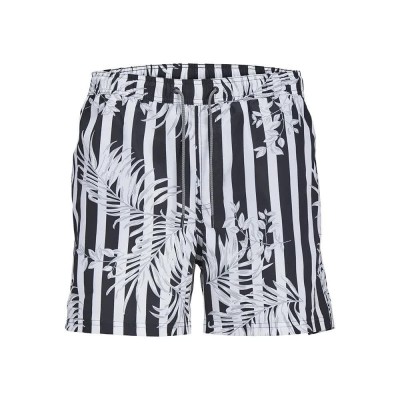 бански,гащета,мъжки,бански,костюми,jack,&,jones,fiji,swim,summer,swimming,shorts,black,(black,stripes,stripes)