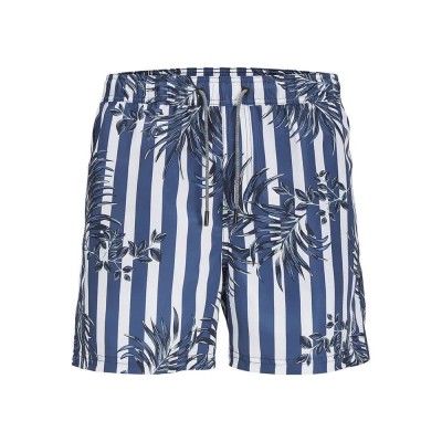 бански,гащета,мъжки,бански,костюми,jack,&,jones,fiji,swim,summer,swimming,shorts,ensign,blue,stripes,stripes,(blue)