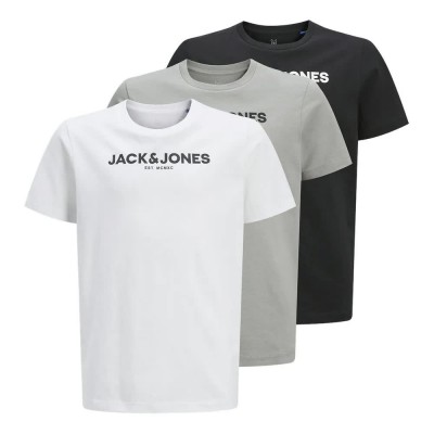 тениска,детски,тениски,jack,&,jones,harry,short,sleeve,t,shirt,3,units,multicolor,(white,pack,w.,alloy+bllack)