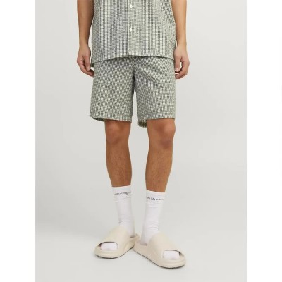 къси,панталони,мъжки,панталони,jack,&,jones,jaiden,palma,sweat,shorts,beige,(laurel,wreath,checks)