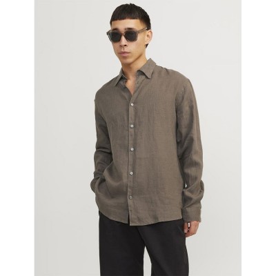 риза,с,дълъг,ръкав,мъжки,ризи,jack,&,jones,lawrence,long,sleeve,shirt,brown