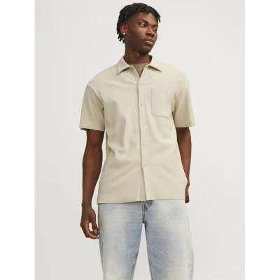 риза,с,къс,ръкав,мъжки,ризи,jack,&,jones,mykonos,plisse,short,sleeve,shirt,laurel,wreath,(beige)