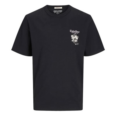 тениска,мъжки,тениски,jack,&,jones,noto,short,sleeve,t,shirt,black,(black)