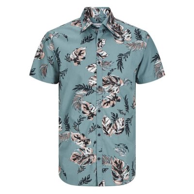 риза,с,къс,ръкав,мъжки,ризи,jack,&,jones,oshua,floral,short,sleeve,shirt,multicolor,(goblin,blue)