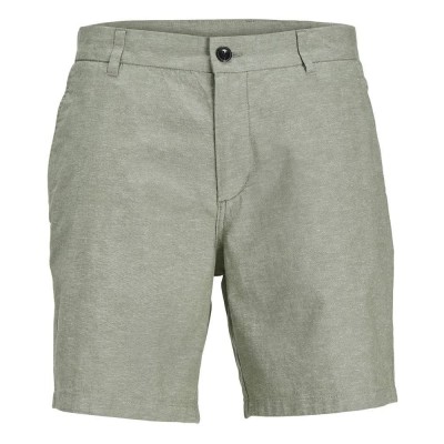 къси,панталони,мъжки,панталони,jack,&,jones,palma,linen,chino,shorts,grey,(deep,lichen,green,detail,melange)