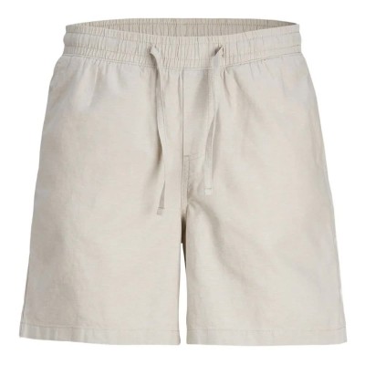 къси,панталони,мъжки,панталони,jack,&,jones,paros,linen,sweat,shorts,crockery,detail,melange,(grey)