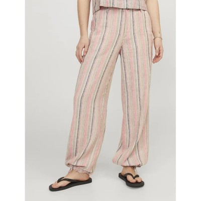 панталони,дамски,панталони,jack,&,jones,raya,jjxx,pants,beige,(peach,echo,stripes,multi)