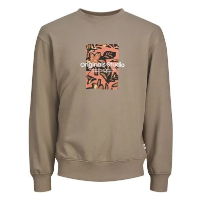 блуза,мъжки,пуловери,jack,&,jones,sequoia,sweatshirt,silver,sage,(beige)