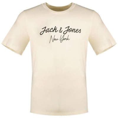тениска,мъжки,тениски,jack,&,jones,settle,short,sleeve,t,shirt,buttercream,(beige)