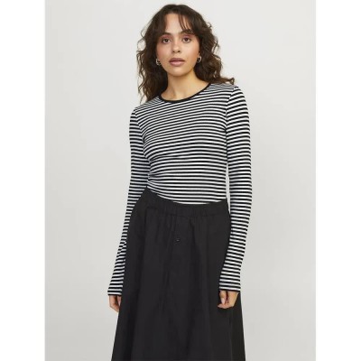 тениска,дамски,тениски,jack,&,jones,stella,jjxx,long,sleeve,t,shirt,vanilla,ice,stripes,black,(blue)