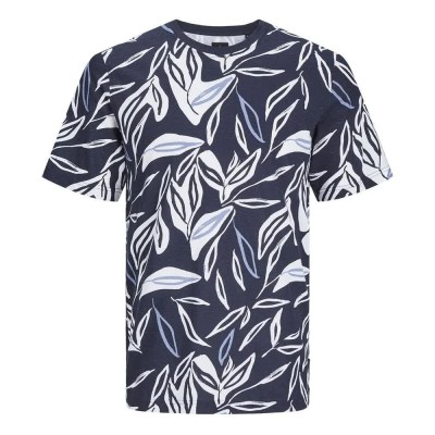 тениска,мъжки,тениски,jack,&,jones,summer,leaf,short,sleeve,t,shirt,night,sky,(multicolor)