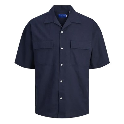 риза,с,къс,ръкав,мъжки,ризи,jack,&,jones,summer,short,sleeve,shirt,blue,(navy,blazer)