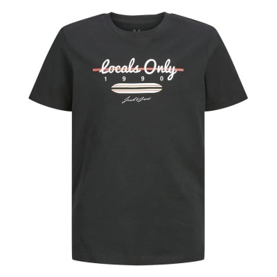 тениска,детски,тениски,jack,&,jones,wave,short,sleeve,t,shirt,black,(black)