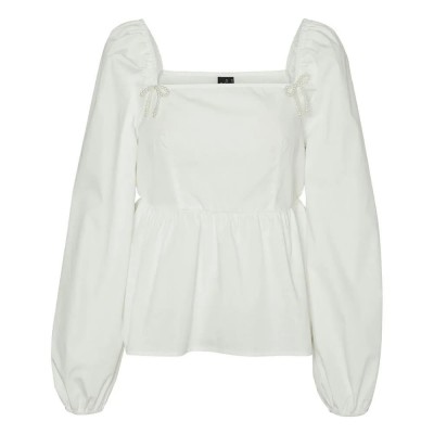 дамски,блузи,дамски,ризи,vero,moda,bow,long,sleeve,blouse,white,(bright,white)