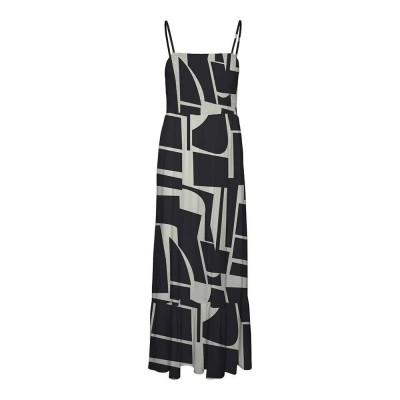 рокля,дамски,поли,и,рокли,vero,moda,easy,joy,smock,sleeveless,long,dress,black,(black,aop,liza)