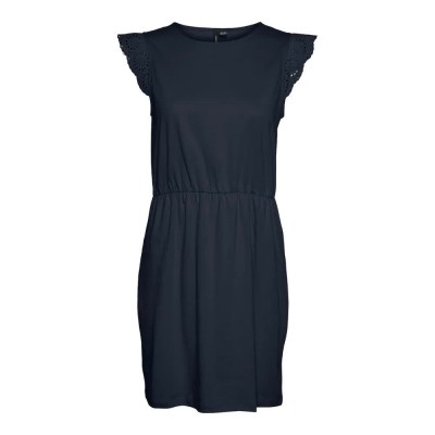 сако,дамски,поли,и,рокли,vero,moda,emily,sleeveless,short,dress,black,(navy,blazer)