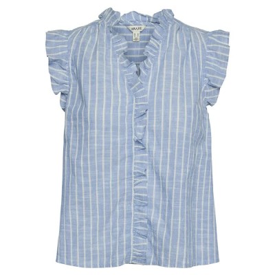 риза,с,къс,ръкав,дамски,блузи,дамски,ризи,vero,moda,kaori,short,sleeve,shirt,blue,(cornflower,blue,stripes,cloud,dancer)