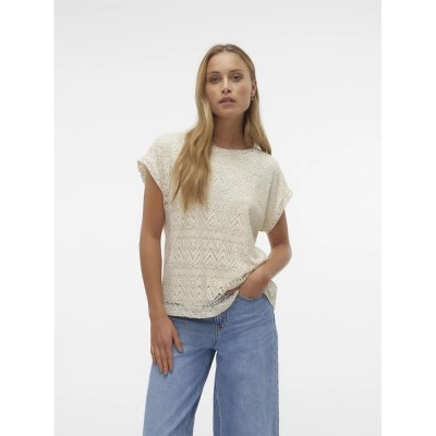 дамски,блузи,дамски,ризи,vero,moda,maya,ava,short,sleeve,blouse,birch,(beige)