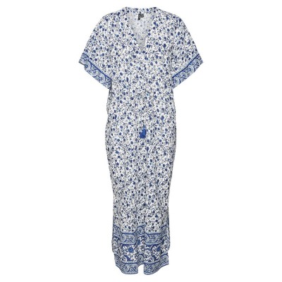 рокля,дамски,поли,и,рокли,vero,moda,milan,short,sleeve,long,dress,multicolor