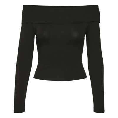 тениска,дамски,тениски,vero,moda,theodosia,long,sleeve,t,shirt,black,(black)